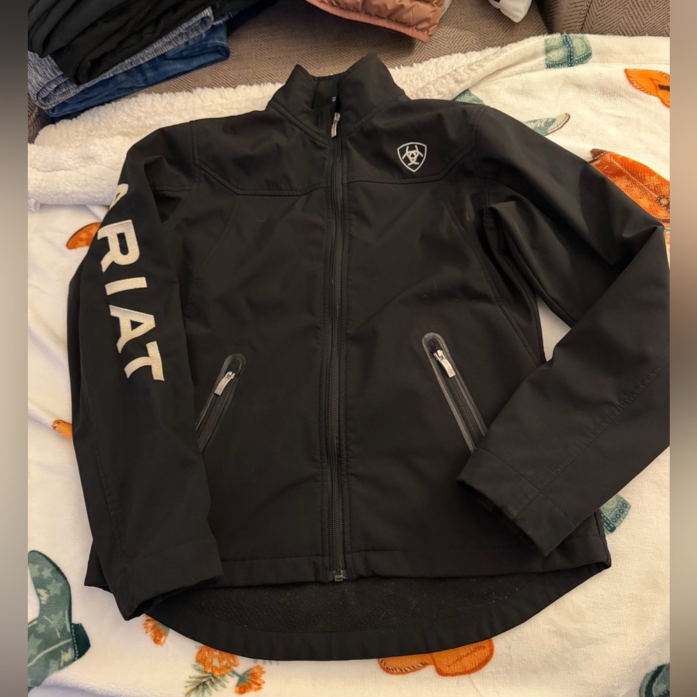 Ariat Black Softshell Jacket with Logo